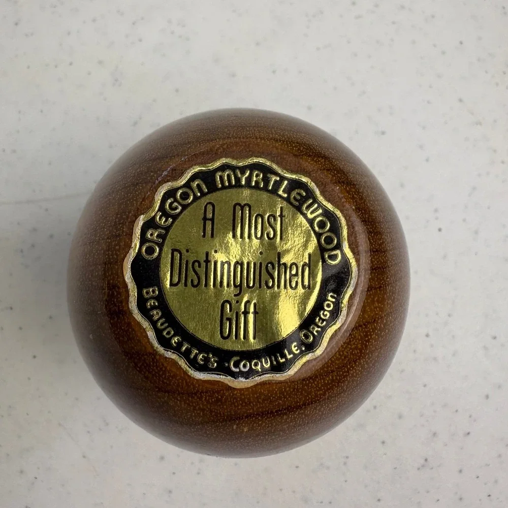 Beaudette's Oregon Myrtlewood Bud Vase Handcrafted Wood Decor Coquille Oregon